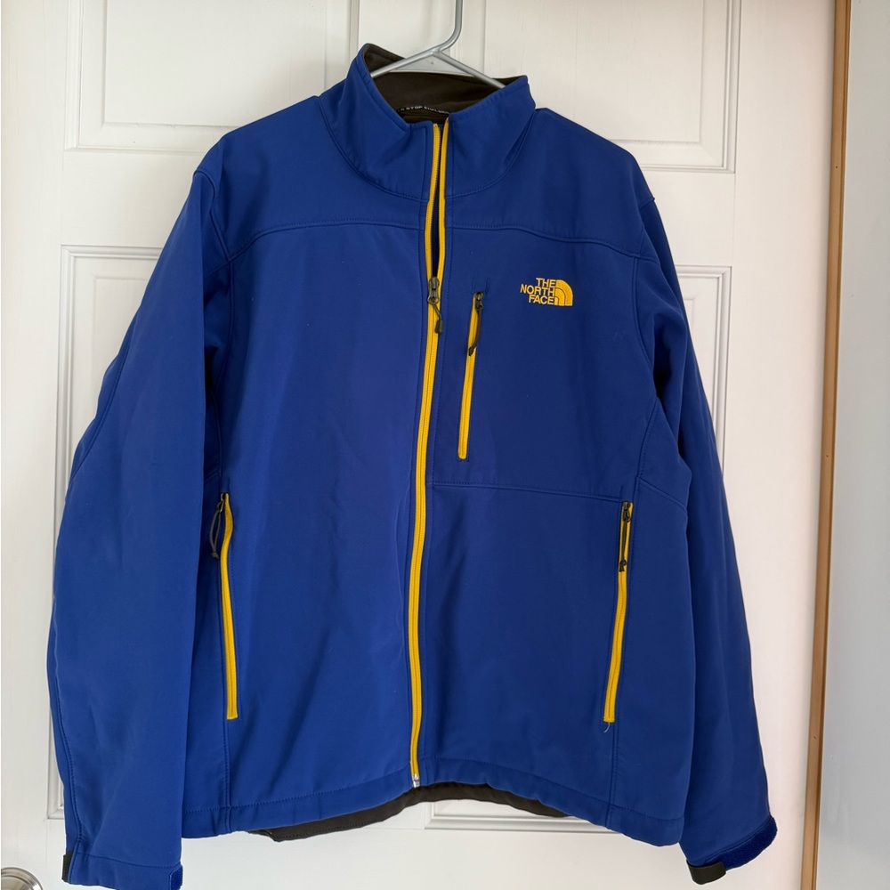 Blue and Gold North Face fall/spring jacket